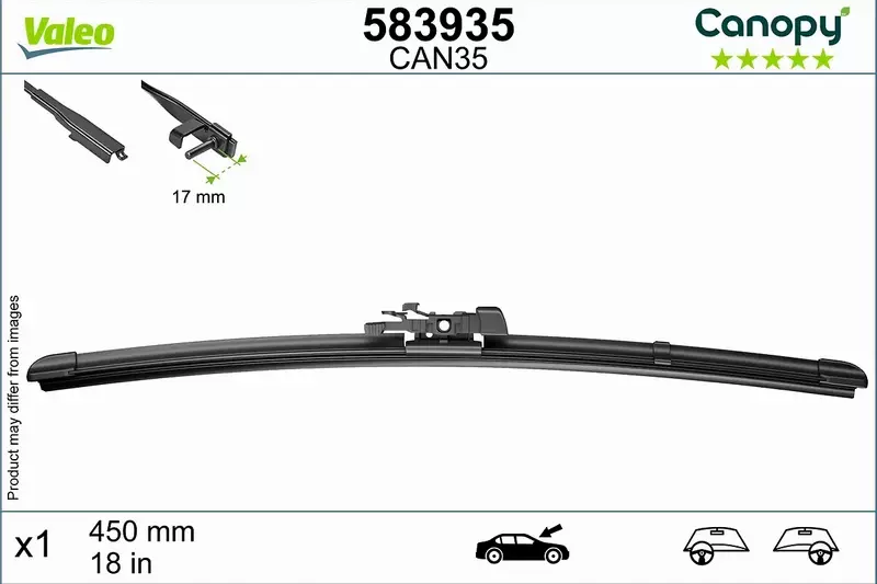 VALEO CANOPY WYCIERACZKI EKO FIAT STILO 