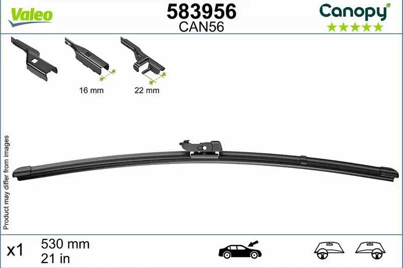 VALEO CANOPY WYCIERACZKI EKO PRZÓD MAZDA 3 BK 