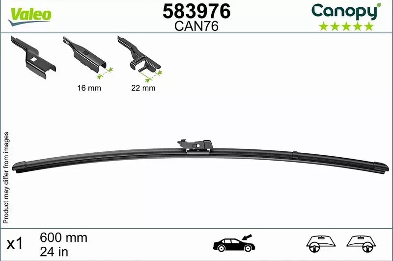 VALEO CANOPY WYCIERACZKI EKO AUDI A1 8X 