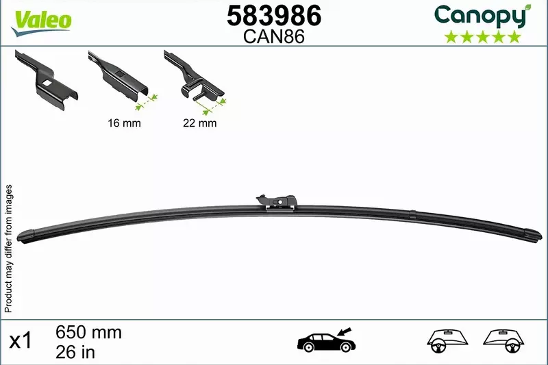 VALEO CANOPY WYCIERACZKI EKO FORD FOCUS MK2 II 