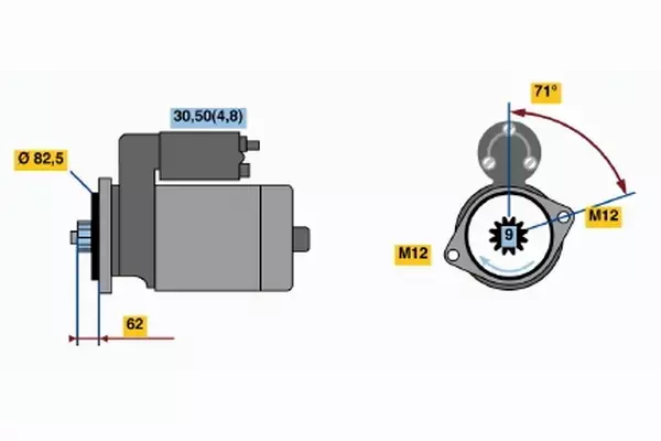 BOSCH ROZRUSZNIK 0 001 125 607 