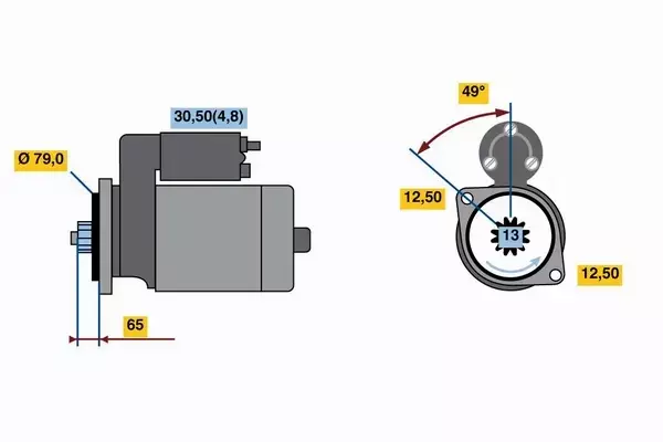 BOSCH ROZRUSZNIK 0 001 153 009 