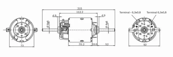 BOSCH SILNIK DMUCHAWY 0 130 111 042 