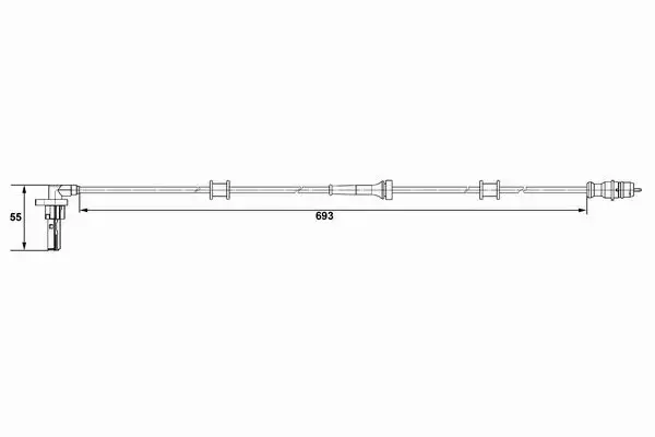 BOSCH CZUJNIK ABS 0 265 007 534 