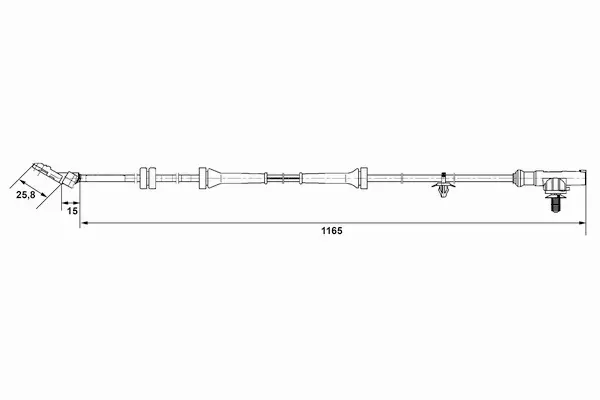 BOSCH CZUJNIK ABS 0 265 007 537 