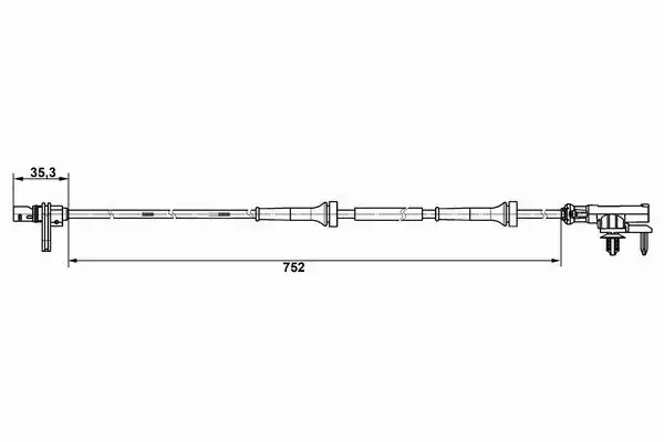 BOSCH CZUJNIK ABS 0 265 007 638 