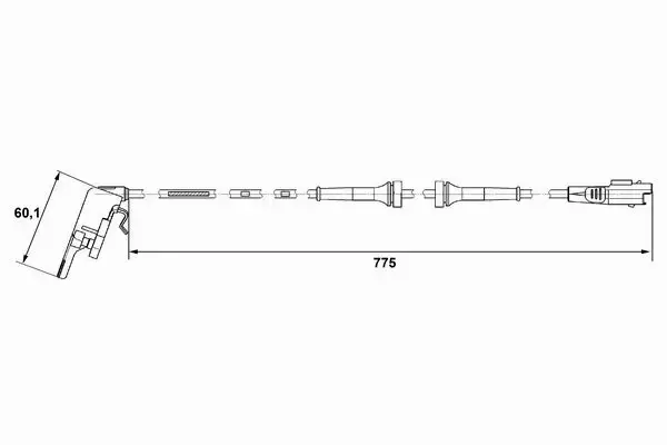 BOSCH CZUJNIK ABS 0 265 007 664 