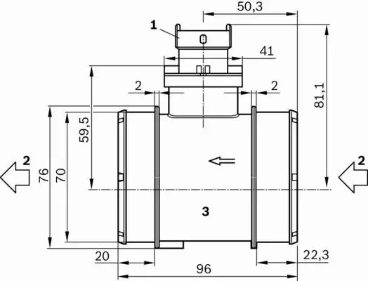 BOSCH PRZEPŁYWOMIERZ 0 281 006 054 