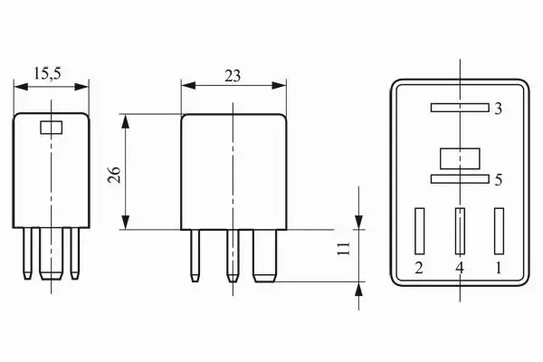 BOSCH PRZEKAŹNIK ELEKTRYCZNY 0 332 207 402 