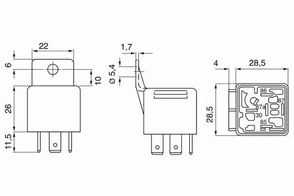 BOSCH PRZEKAŹNIK ELEKTRYCZNY 0 332 019 110 