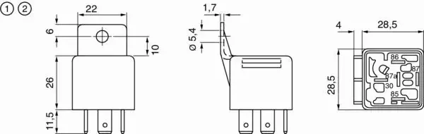 BOSCH PRZEKAŹNIK ELEKTRYCZNY 0 332 019 150 