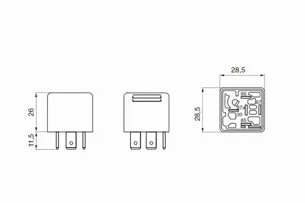 BOSCH PRZEKAŹNIK ELEKTRYCZNY 0 332 209 206 