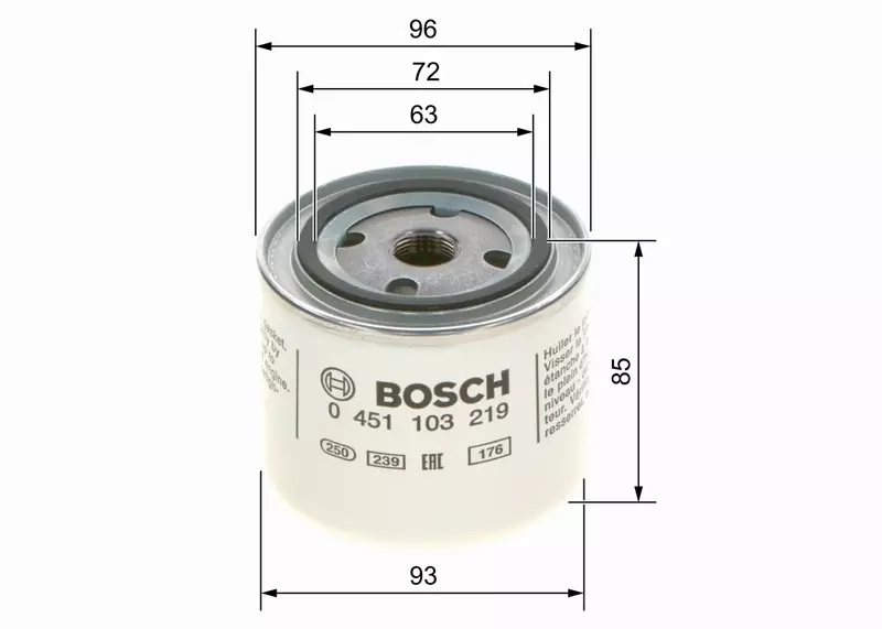 BOSCH FILTR OLEJU 0 451 103 219 