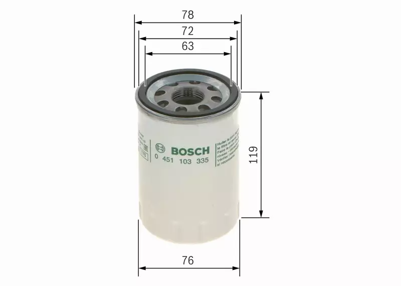 BOSCH FILTR OLEJU 0 451 103 335 