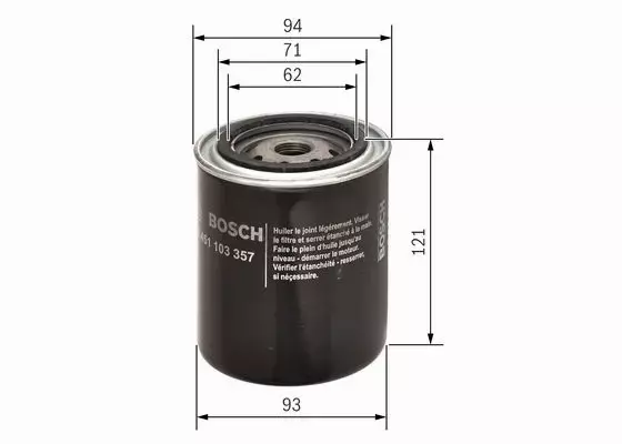 BOSCH FILTR OLEJU 0 451 103 357 