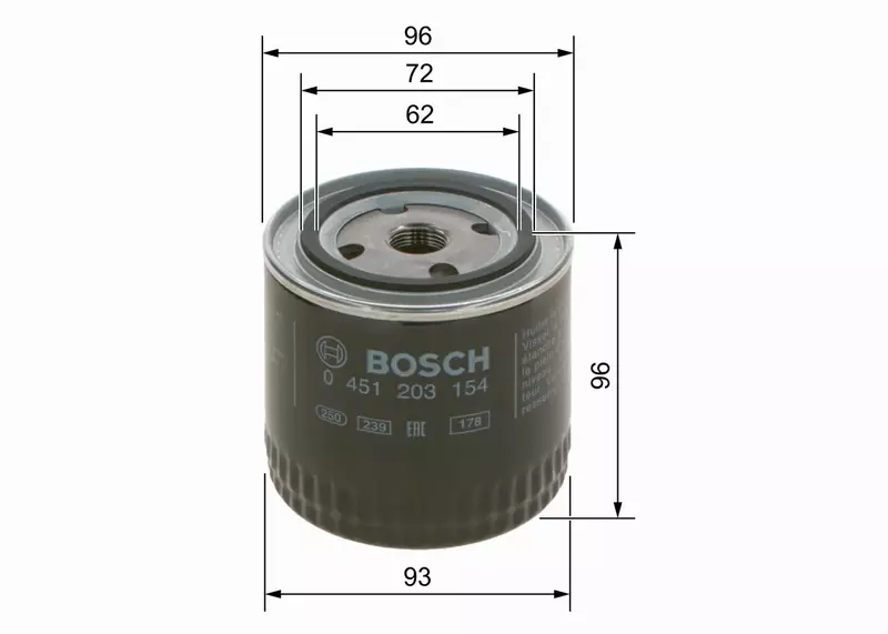 BOSCH FILTR OLEJU 0 451 203 154 