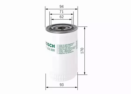 BOSCH FILTR OLEJU 0 451 203 226 