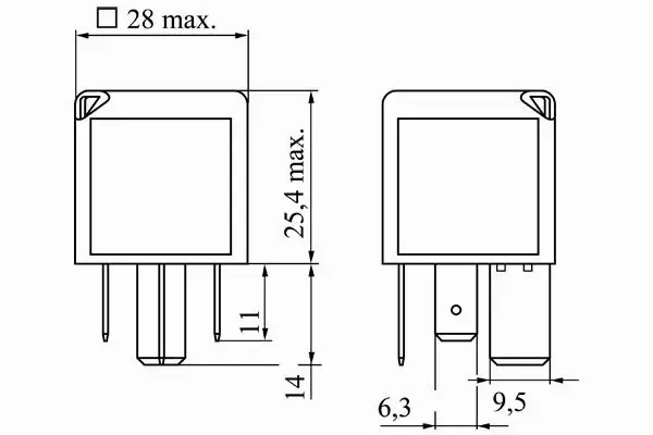 BOSCH PRZEKAŹNIK ELEKTRYCZNY 0 986 332 001 