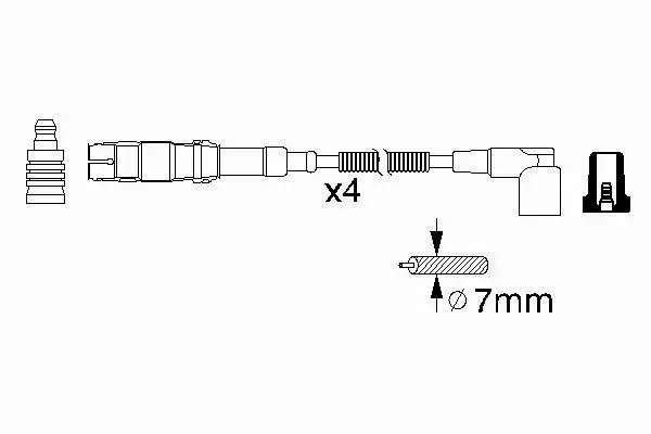 BOSCH PRZEWODY ZAPŁONOWE BMW 3 E36 E46 316 318 