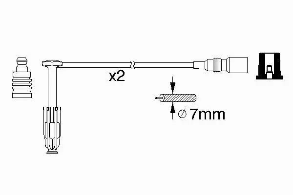 BOSCH PRZEWODY ZAPŁONOWE MERCEDES C W202 E W210 