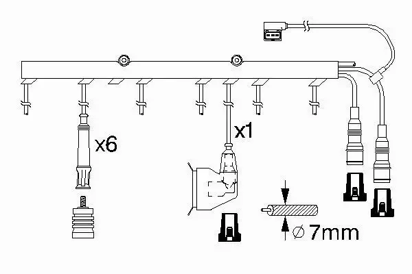 BOSCH PRZEWODY ZAPŁONOWE 0 986 356 323 