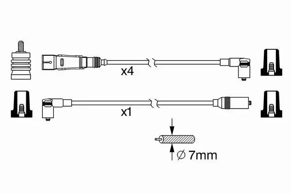 BOSCH PRZEWODY ZAPŁONOWE SEAT CORDOBA 1.8 2.0 8V 