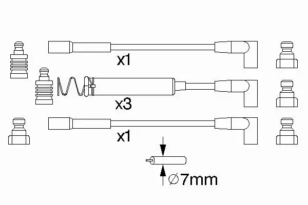 BOSCH PRZEWODY ZAPŁONOWE 0 986 356 723 