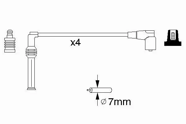 BOSCH PRZEWODY ZAPŁONOWE OPEL CORSA B 1.4 1.6 16V 