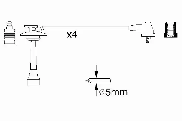 BOSCH PRZEWODY ZAPŁONOWE TOYOTA RAV 4 CARINA 2.0 