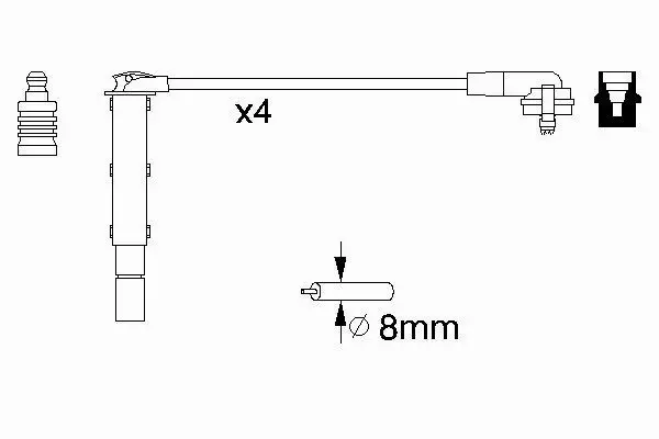 BOSCH PRZEWODY ZAPŁONOWE FORD GALAXY 2.0 2.3 