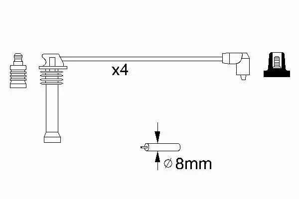 BOSCH PRZEWODY ZAPŁONOWE FORD FOCUS MK1 1.8 2.0 16V 