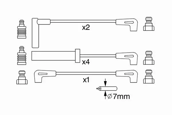 BOSCH PRZEWODY ZAPŁONOWE 0 986 357 229 