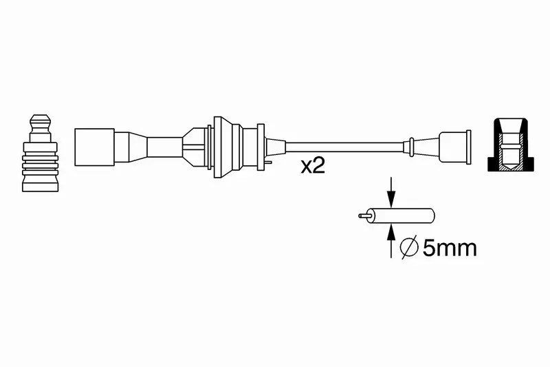 BOSCH PRZEWODY ZAPŁONOWE 0 986 357 266 