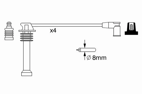 BOSCH PRZEWODY ZAPŁONOWE FORD MONDEO MK3 1.8 2.0 16V 