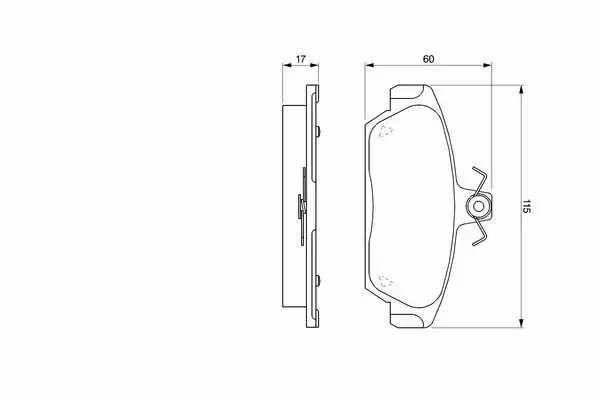 BOSCH KLOCKI HAMULCOWE PRZÓD 0 986 424 092 