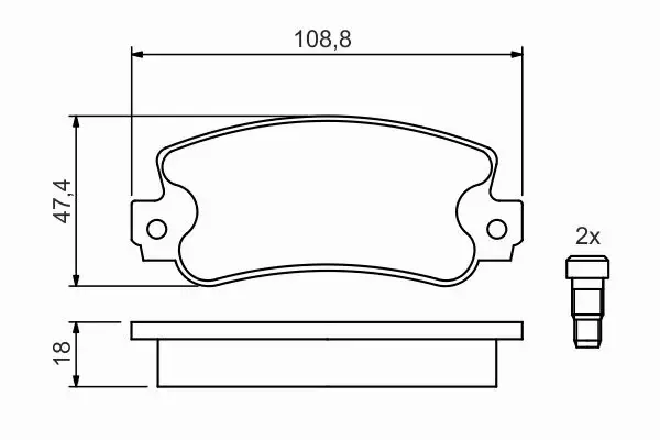 BOSCH KLOCKI HAMULCOWE PRZÓD 0 986 424 098 