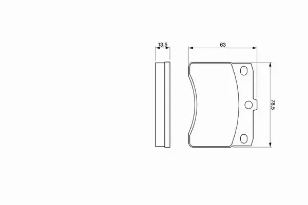 BOSCH KLOCKI HAMULCOWE PRZÓD 0 986 424 099 