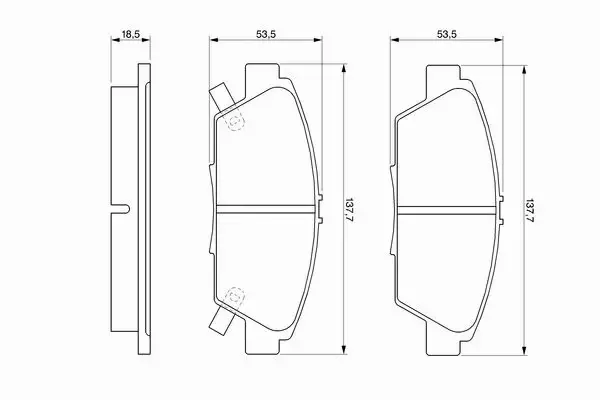 BOSCH TARCZE + KLOCKI HONDA ACCORD V VI PRZÓD  