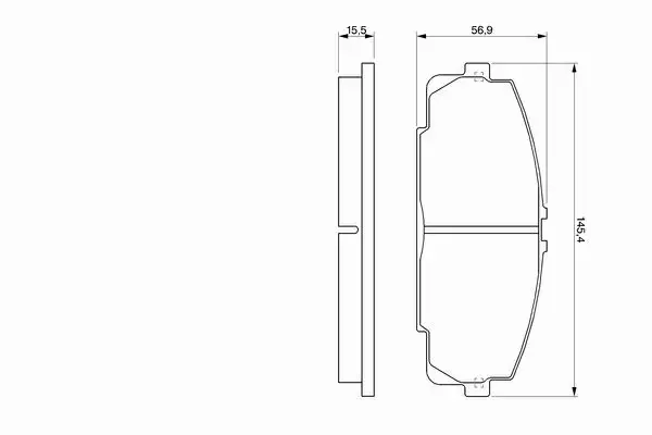 BOSCH KLOCKI HAMULCOWE PRZÓD 0 986 424 319 