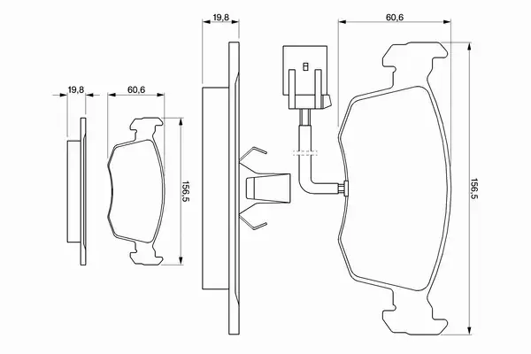 BOSCH KLOCKI HAMULCOWE PRZÓD 0 986 424 352 