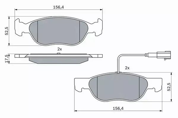 BOSCH Klocki przód BRAVA BRAVO PUNTO 1.8 1.9 JTD 