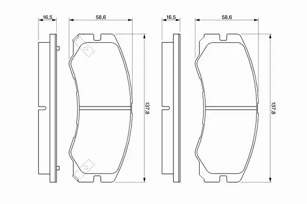 BOSCH KLOCKI HAMULCOWE PRZÓD 0 986 424 366 