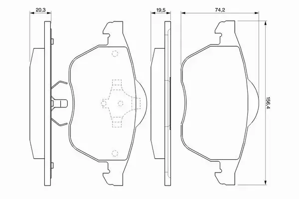 BOSCH Klocki przód VW VENTO GOLF III PASSAT B4 2.0 