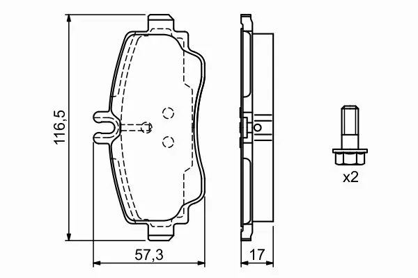 BOSCH KLOCKI HAM MERCEDES A-KLASA W168 A170CDI PRZ 