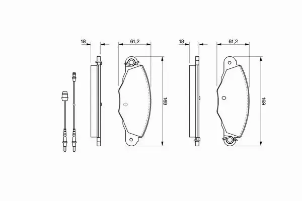 BOSCH KLOCKI HAMULCOWE PRZÓD 0 986 424 511 