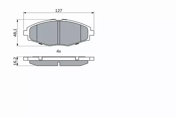 TARCZE BOSCH + KLOCKI BOSCH DAEWOO MATIZ PRZEDNIE 