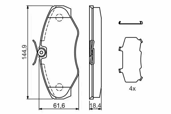 BOSCH KLOCKI HAMULCOWE PRZÓD 0 986 424 531 