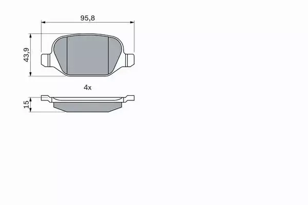 BOSCH TARCZE+KLOCKI PRZÓD+TYŁ ALFA ROMEO 147 