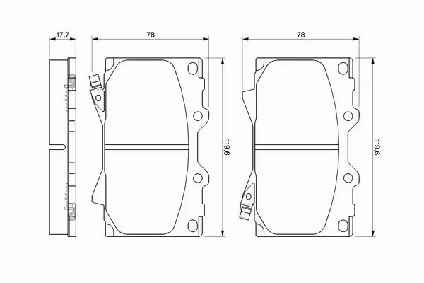 BOSCH KLOCKI HAMULCOWE PRZÓD 0 986 424 640 