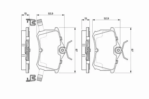 BOSCH KLOCKI HAM HONDA ACCORD VII 1.8 2.0i 2.2 TYP 